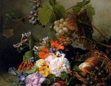 Romeny Pieter Willem Bouquet with flowers and fruit Sun . Romeny, 