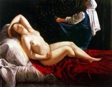 Gentileschi Artemisa Danae 1612. , 