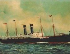 jacobsen steamer kroonland (red star line) 1903. 