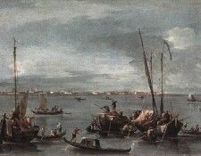 GUARDI Francesco The Lagoon Looking toward Murano from the Fondamenta Nuove.  