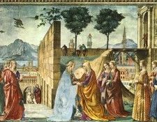 GHIRLANDAIO VISITATION STORIES OF THE BAPTIST SMARIA NOV. , 