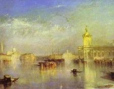 William Turner - The Dogana, San Giorgio, Citella, From the Steps of the Europa. 