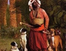 Gerome Jean Leon The Negro Master of the Hounds. , -