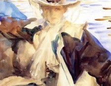 Sargent John Singer Jane de Glehn in a Gondola. ,  
