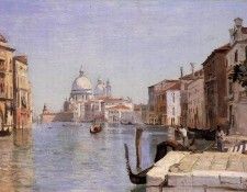 Corot Venice View of Campo della Carita from the Dome of the Salute. ����, ���-������-������