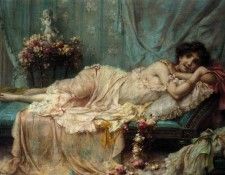 Hans Zatzka Reclining Beauty. Zatzka, 