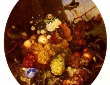 Dietrich Adelheid Still Life Of Fruit And Flowers. Дитрих, Адельхайд