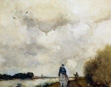 Weissenbruch Jan Horseman on path near Noorden Sun. Weissenbruch, �� �������