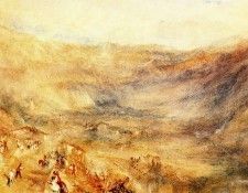 Turner Joseph Mallord William The Brunig Pass from Meringen. ,   