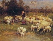 Guarding the Flock. Chialiva, 