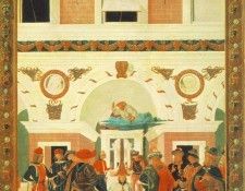 Perugino Pietro The Miracles of San Bernardino The Healing of a Mute 1473. , 