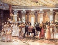 Bridgman F The Procession of the Sacred Bull Anubis. ,  