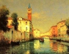 Bouvard Noel On A Venetian Canal. �����, �����