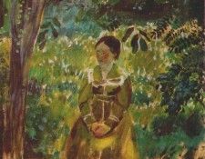 borisov-musatov lady in a garden 1903-4. -,  (1870-1905)