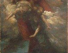 Watts George Frederick The Denunciation of Adam and Eve c1873 c1898. ,  