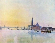 Turner Joseph Mallord William Venice San Guirgio from the Dogana Sunrise. ,   
