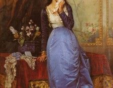 Toulmouche Auguste The Letter. Toulmouche, 