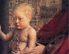 Eyck Jan van The Virgin of Chancellor Rolin detail 2. ���, �� ���