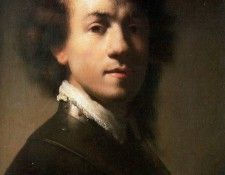 Rijn van Rembrandt Self portrait Sun 2. ,  