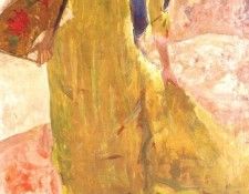 cassatt woman standing, holding a fan 1878-9. ������ ����