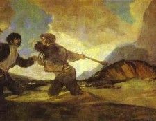 Francisco de Goya - Fight with Clubs.   ,  
