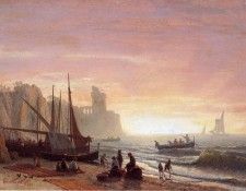 Bierstadt Albert The Fishing Fleet. ��������, �������