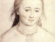 Holbien the Younger Head of a Woman.   