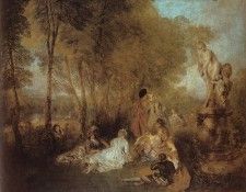 Watteau La Fete d-amour. �����, ���-������