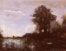 Corot Jean-Baptiste Camille Marais De Cuicy,%20Pres%20Douai. , --