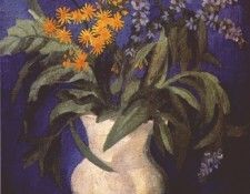 utkin flowers in a white jug 1923. 