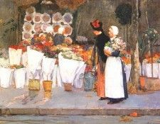 hassam at the florist 1889. , 