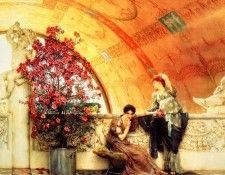 Lawrence Alma-Tadema - Rivales inconscientes de letre, De. - 