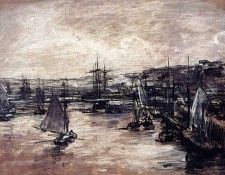 Vollon Alexis The Harbour Of Dunkerque. Vollon, 