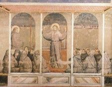 Giotto   Life of Saint Francis   [03]   Apparition at Arles. ������ �� �������