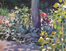 borisov-musatov poppies in a garden 1894. -,  (1870-1905)