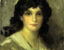 Whistler James Abott McNeill Head of a Young Woman. �������, ������ ����� ������