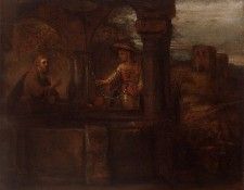 Rembrandt Christ and the Woman of Samaria, 1659, 60x75 cm, E.    