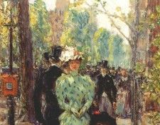 hassam sunday morning 1897. , 