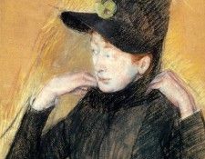 Cassatt Mary Woman Arranging Her Veil.  