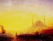 Ziem Felix CONSTANTINOPLE AU SOLEIL COUCHANT. Ziem, ������