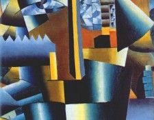 malevich finished portrait of ivan kliun 1913. , 