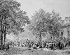 Koekkoek Barend C Villiage fair Sun. Koekkoek, Barend 