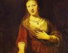 Rembrandt - Saskia at Her Toilet. ��������� ������� ��� ����