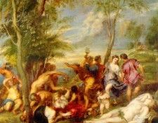 Rubens Backanal pA Andros (efter Tiziano), Ca 1630-35, 200x2. ,  