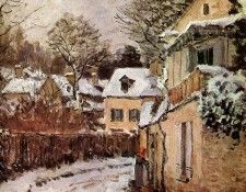 Sisley Alfred Street in Louveciennes Sun. Сислей, Альфред