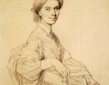Ingres Madame Charles Gounod born Anna Zimmermann. ,   