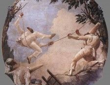 TIEPOLO Giovanni Domenico The Swing Of Pulcinella. ,  