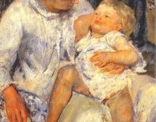 cassatt mother about to wash her sleepy child 1880. ������ ����