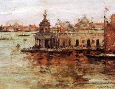 Chase William Merritt Venice View of the Navy Arsenal. ,  