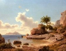 Flamm Albert Ansicht Von Capri.  